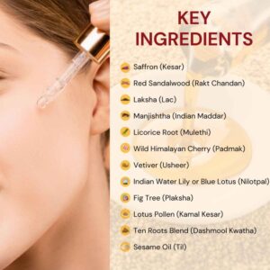 Orancia Kumkumadi Face Oil with natural ingredients