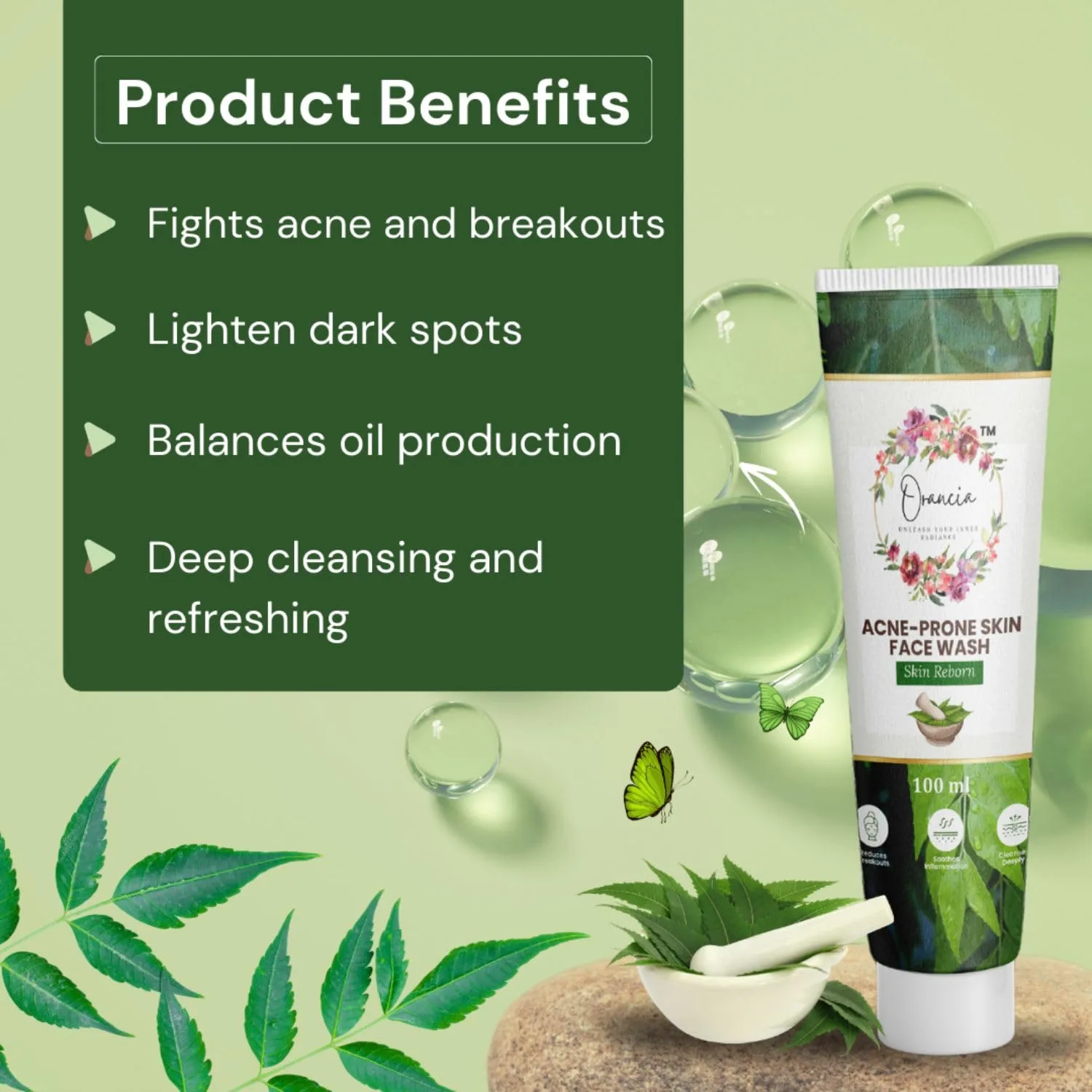 Orancia Acne-Prone Skin Face Wash 100 ml (2) Orancia Acne-Prone Skin Face Wash 100 ml (2)