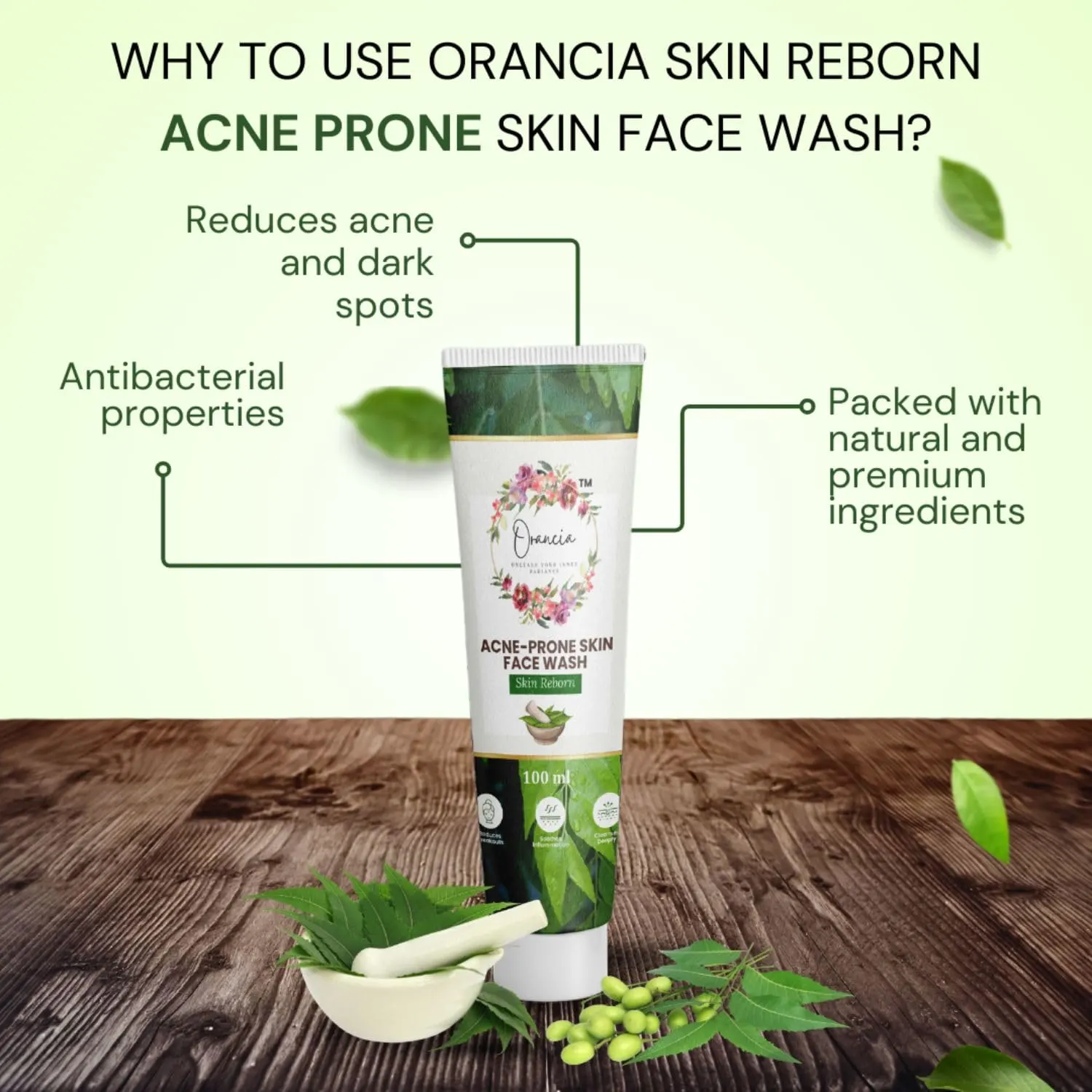 Orancia Acne-Prone Skin Face Wash 100 ml (5) Orancia Acne-Prone Skin Face Wash 100 ml (5)