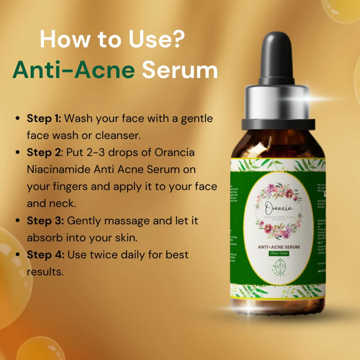 Orancia Anti-Acne Serum, 30 ml, Vitamin C Enriched Face Serum for All Skin Types (6) Orancia Anti-Acne Serum, 30 ml, Vitamin C Enriched Face Serum for All Skin Types (6)