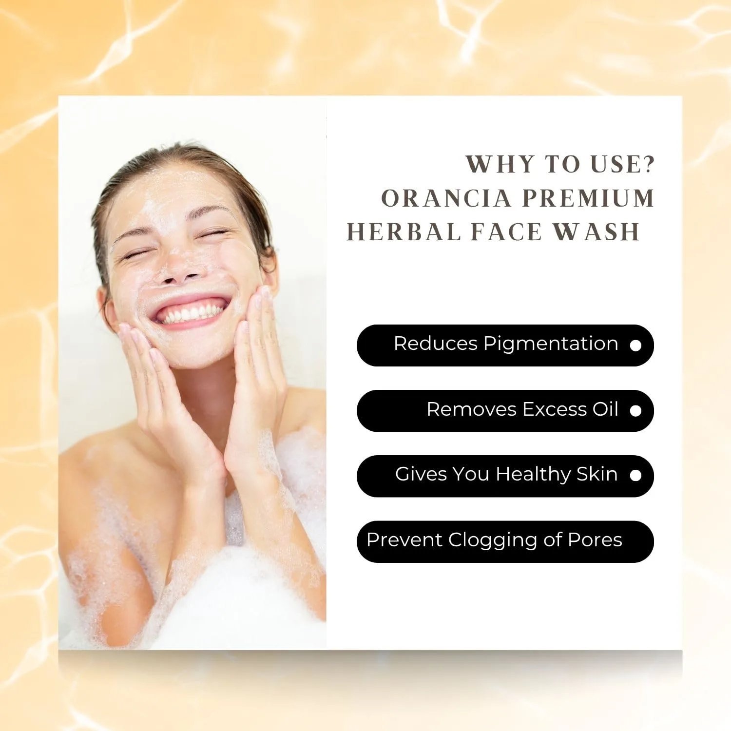 Orancia Herbal Face Wash with Orange Extract, Blissful, 100 ml (2) Orancia Herbal Face Wash with Orange Extract, Blissful, 100 ml (2)