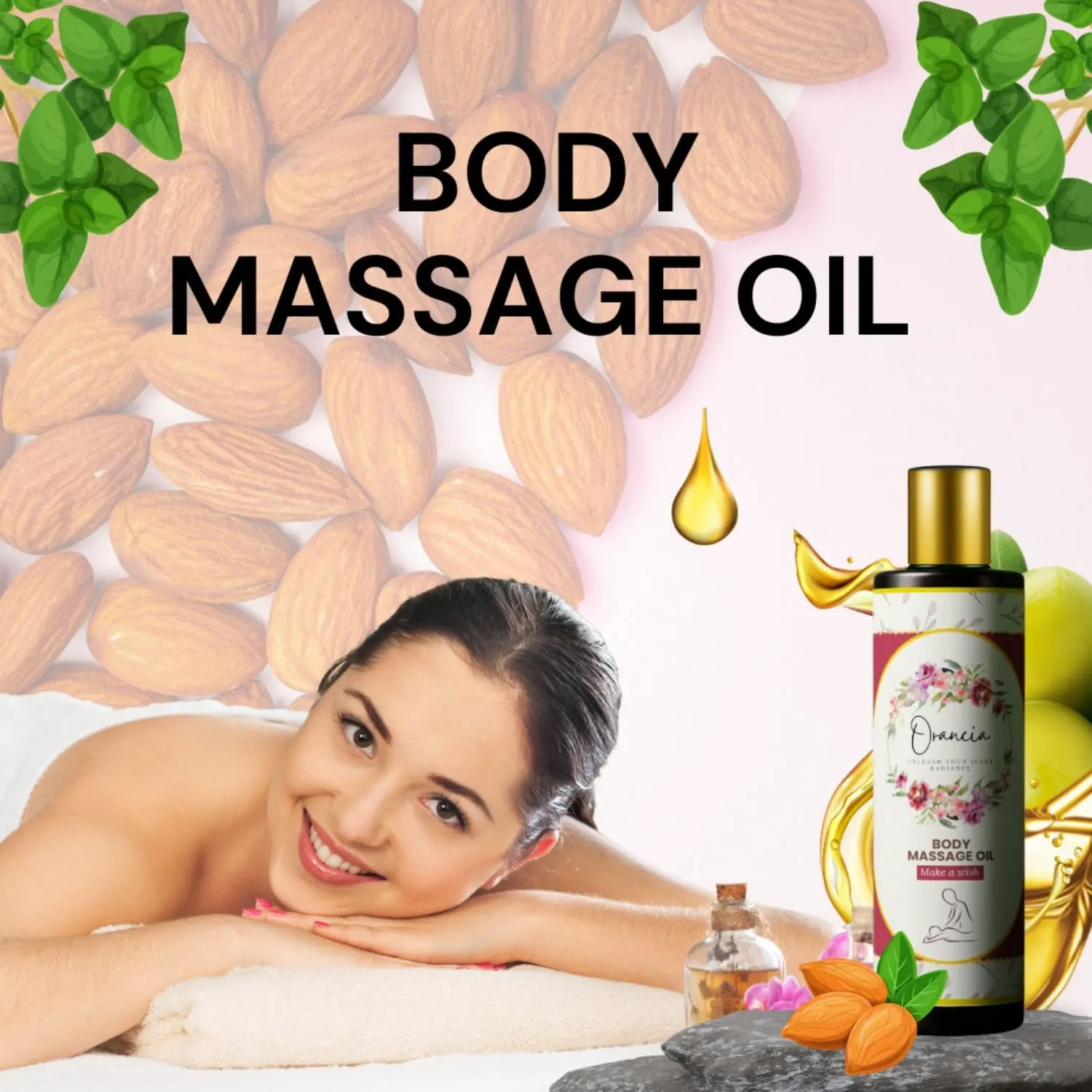 Orancia Make A Wish Body Massage Oil, 200ml, Hydrating and Nourishing, Skin Firming Fo (3) Orancia Make A Wish Body Massage Oil, 200ml, Hydrating and Nourishing, Skin Firming Fo (3)