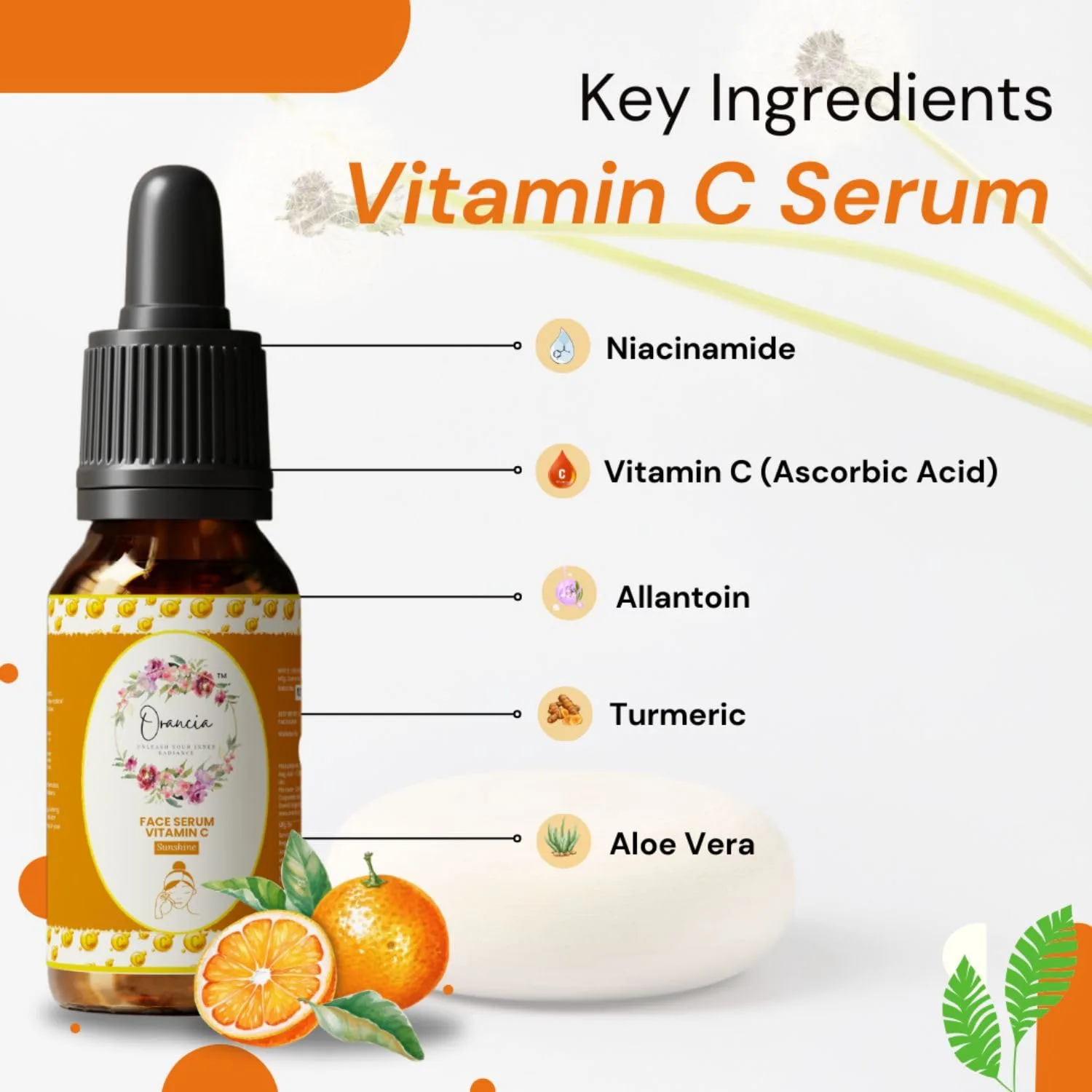 Orancia Vitamin C Face Serum, Anti-Dark Spots, Anti-Wrinkle, Skin Brightening, 30 ml (5) Orancia Vitamin C Face Serum, Anti-Dark Spots, Anti-Wrinkle, Skin Brightening, 30 ml (5)