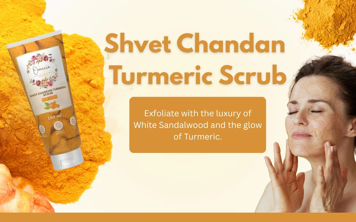 shvet chandan turmeric face scrub benefits